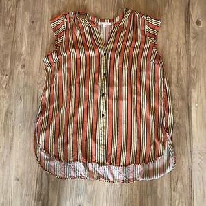 Cute Hi-Low Button Down Top